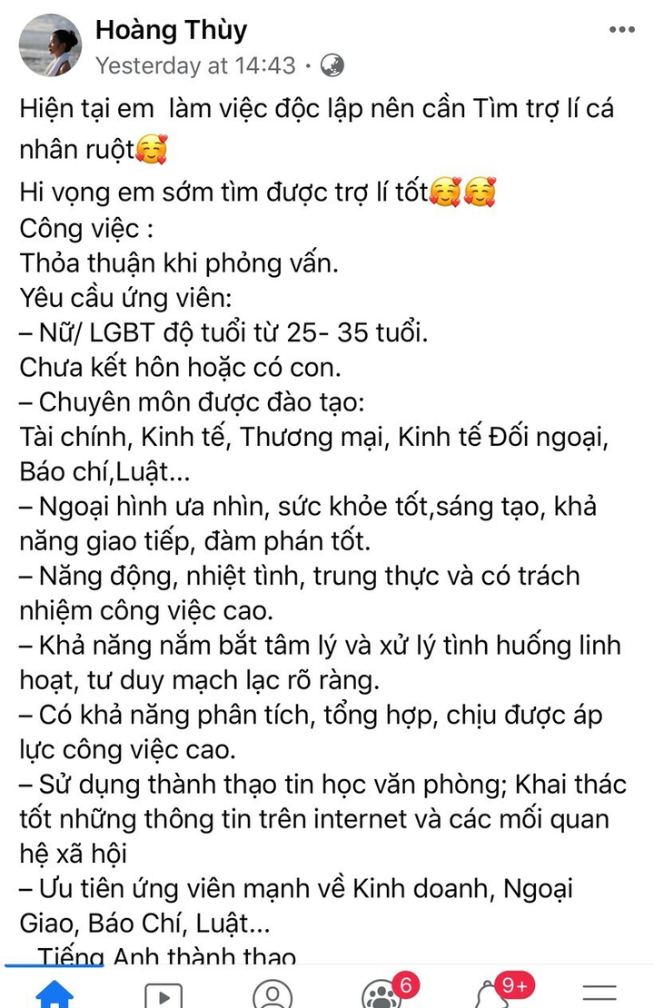 Sao Việt tuyển trợ lý: Người yêu cầu dài như sớ, người chỉ cần 2 gạch đầu dòng - 4