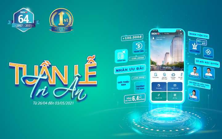 BIDV bùng nổ ưu đãi tri ân khách hàng nhân dịp 64 năm thành lập - 1