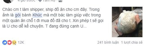 Rưng rưng câu chuyện gói xôi 'ăn cho đỡ đói' từ người dưng dành cho anh shipper - 1
