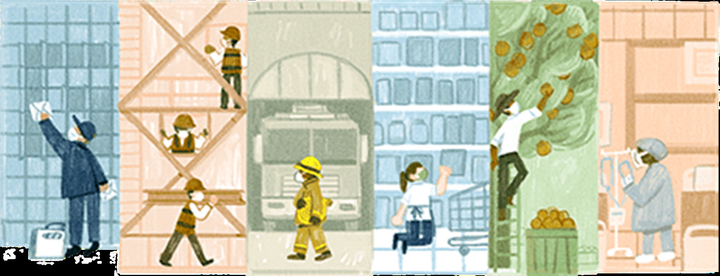 Ngày Quốc tế Lao động 1/5: Goolge thay giao diện kỷ niệm 135 năm - 1