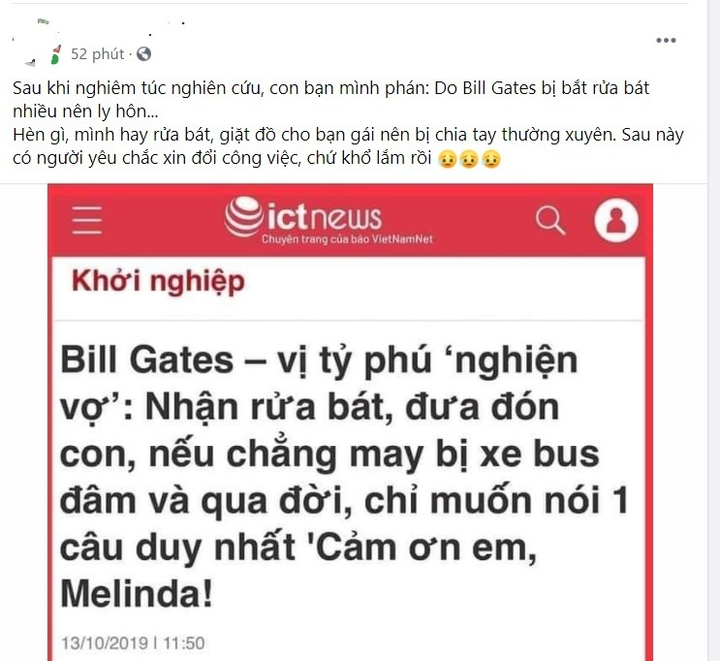 Bill Gates ly hôn, 'rửa bát' bỗng thành từ khóa 'hot' trên mạng xã hội - 2