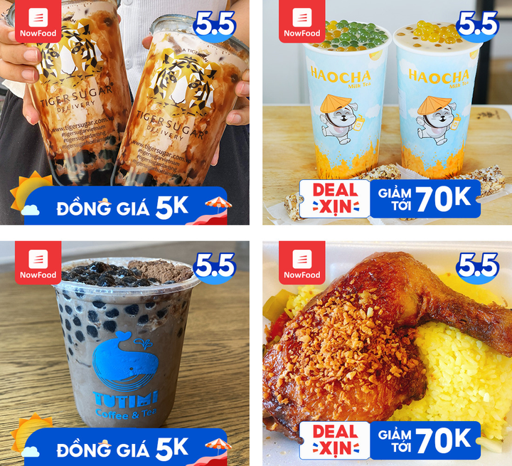 5 quà tặng ưu đãi độc quyền chỉ có trên NowFood 'Tiệc chào hè 5.5' - 2