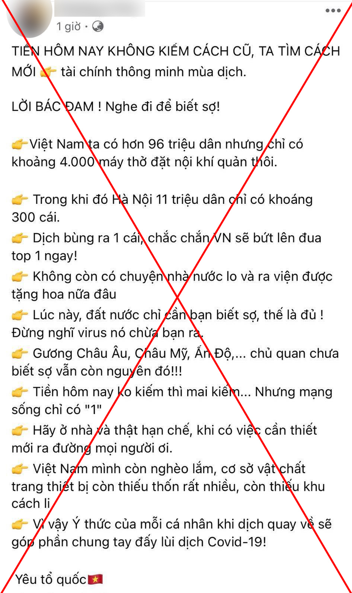 'Lời bác Đam! Nghe đi để biết sợ!' là tin giả - 1