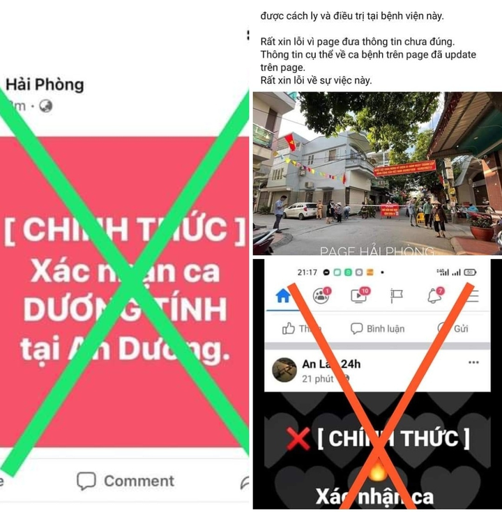 Xử lý 2 chủ fanpage thông tin sai sự thật về dịch COVID-19 ở Hải Phòng - 1