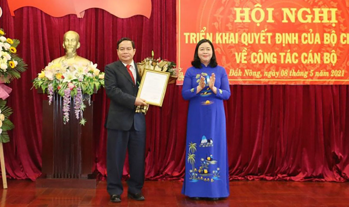 Phó Trưởng ban Thường trực Ban Dân vận Trung ương làm Phó Bí thư tỉnh Đắk Nông - 1