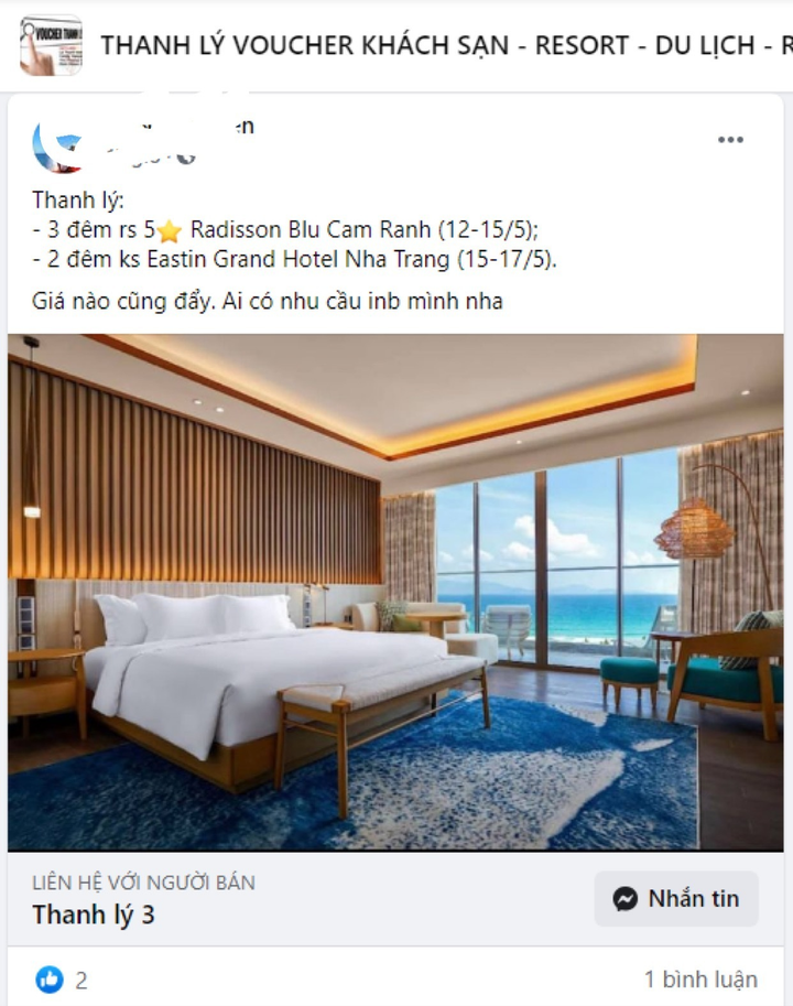 Voucher khách sạn cao cấp bị 'mắc cạn', đồng loạt thanh lý giá rẻ vẫn ế ẩm - 1