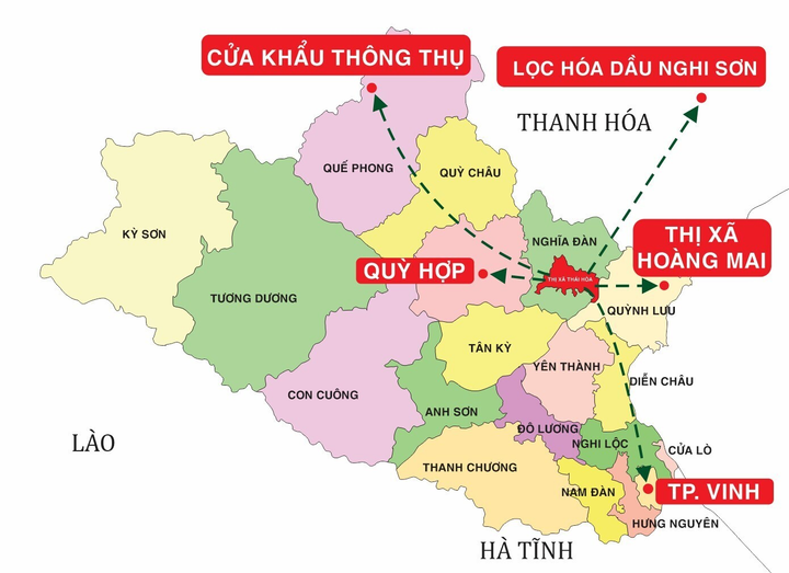 Cơ sở hạ tầng đồng bộ tạo thế và lực cho thị xã Thái Hòa giai đoạn 2021-2026 - 1