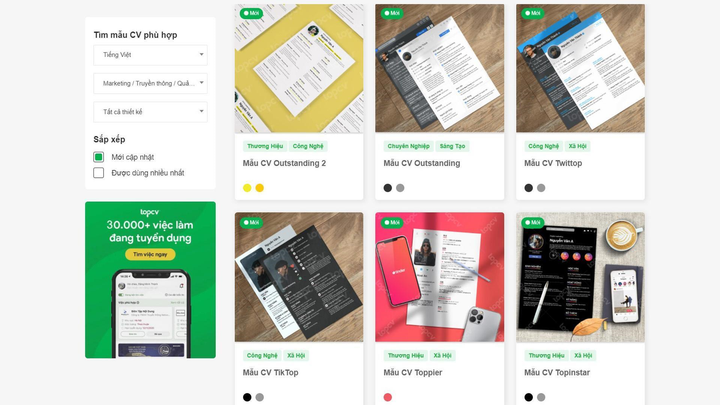 Tạo CV ấn tượng, chinh phục nhà tuyển dụng trong 6s cùng TopCV - 2