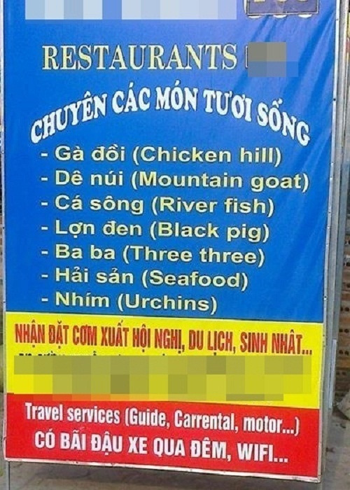'Cười bò' với thảm họa dịch thuật của các hàng quán, đỉnh hơn cả 'chị Google' - 6