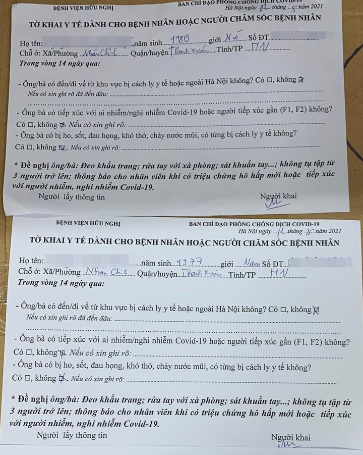 Đến khám ở BV Hữu Nghị Việt Xô, vợ chồng GĐ Hacinco khai báo không trung thực - 1