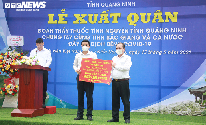 Ảnh: Quảng Ninh chi viện Bắc Giang 200 y, bác sĩ tham gia chống dịch COVID-19 - 7