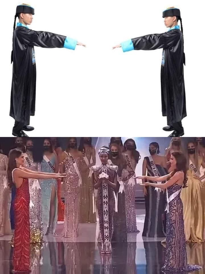 Cười ngất với loạt ảnh chế đêm chung kết Hoa hậu Hoàn vũ 2021 của dân mạng Việt - 2