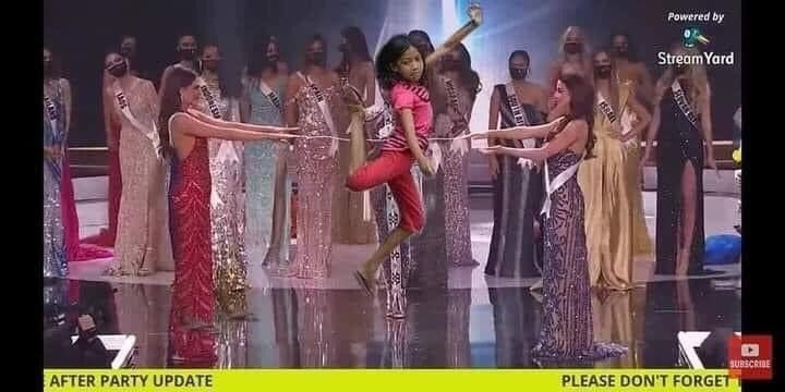 Cười ngất với loạt ảnh chế đêm chung kết Hoa hậu Hoàn vũ 2021 của dân mạng Việt - 5