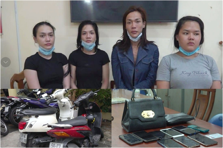 TP.HCM: Bắt nhóm chuyển giới chuyên dàn cảnh trộm tài sản khách nước ngoài - 1