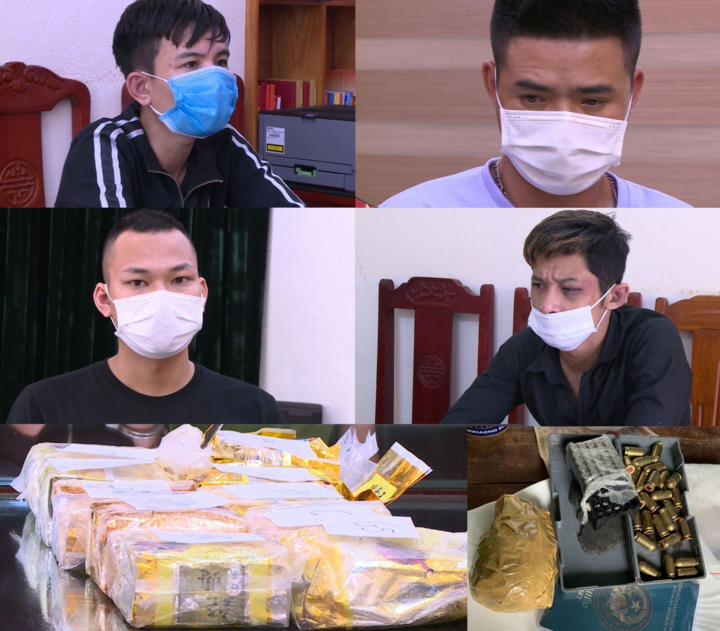 Bắt 4 kẻ vận chuyển ma túy, thu giữ nhiều súng đạn - 1