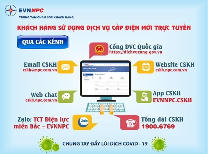 Khuyến nghị sử dụng dịch vụ điện cấp điện mới trực tuyến để phòng COVID-19 - 1