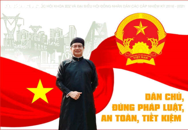 Ảnh: Cán bộ ở Huế mặc áo dài ngũ thân đi bầu ĐBQH và HĐND các cấp - 1