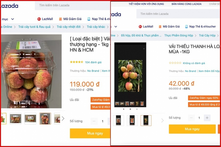 Vải đầu mùa bán tràn Hà Nội: Hút khách từ 'chợ mạng', ven đường đến siêu thị - 22