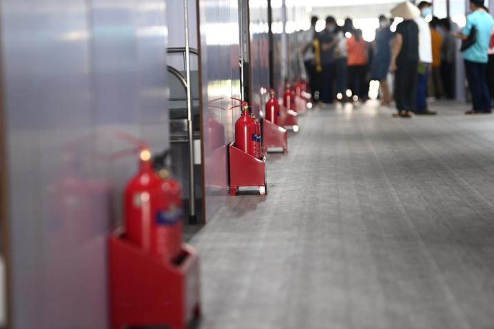 Ảnh: Bên trong bệnh viện dã chiến điều trị COVID-19 lớn nhất miền Bắc - 10