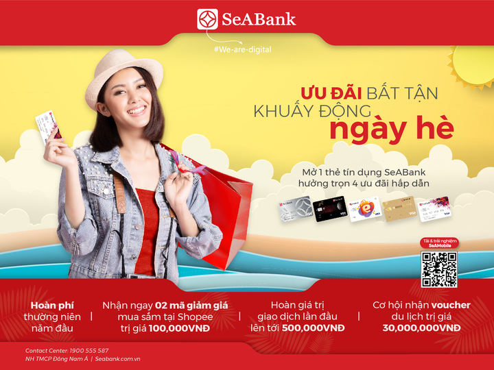 Cơ hội x4 ưu đãi khi mở mới thẻ tín dụng SeABank - 1