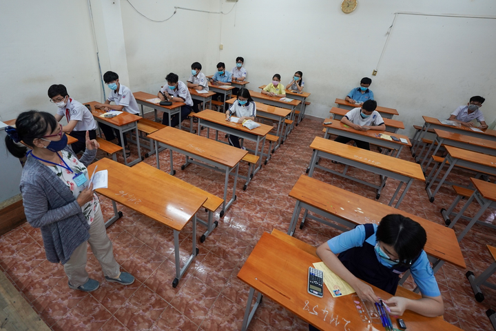 Trường đầu tiên ở TP.HCM tổ chức thi lớp 10 trong mùa dịch - 9