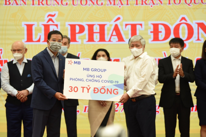 Quỹ mua Vaccine có thêm 30 tỷ đồng ủng hộ từ MB Group - 1