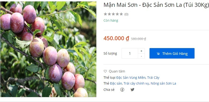 Đến lượt mận hậu, xoài Sơn La lên sàn thương mại điện tử - 1