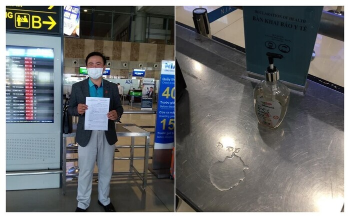 Cảng hàng không quốc tế Nội Bài bác tin dùng nước lã làm dung dịch sát khuẩn - 1