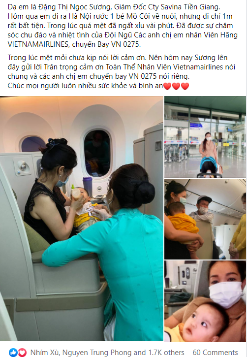 Tình người ấm áp trên chuyến bay của Vietnam Airlines - 2