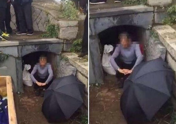 Được chia tài sản ít, con dâu chặn cửa huyệt mộ, không cho chôn bố chồng - 1