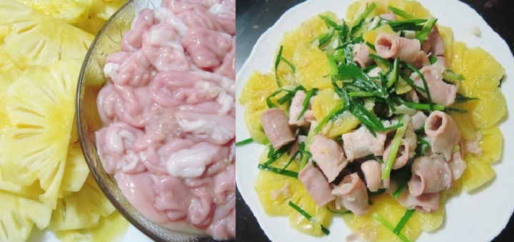Món ngon mỗi ngày: Lòng lợn xào dứa - 1