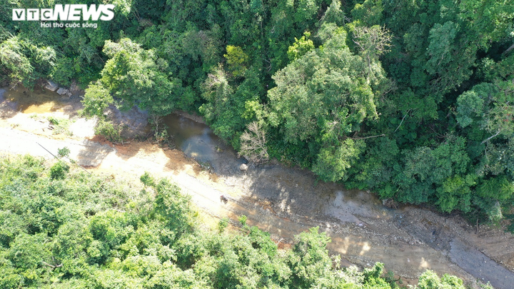 Cận cảnh gần 5.000m2 rừng phòng hộ bị 'xẻ thịt', mở đường thi công thủy điện - 6