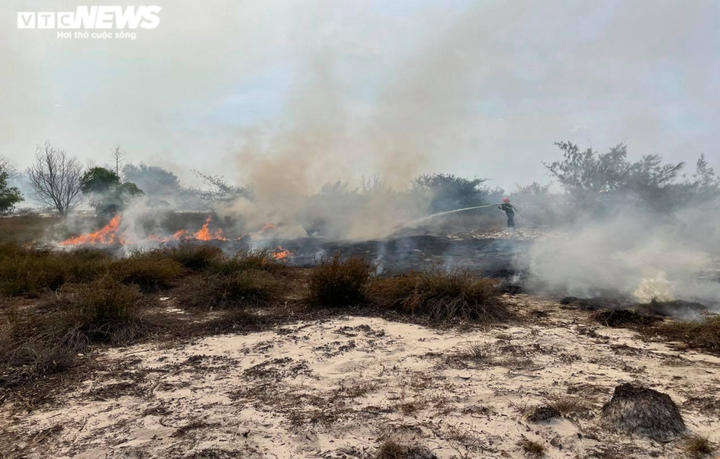 Ảnh: Hàng trăm chiến sĩ căng mình tạo hành lang cản lửa, dập cháy rừng - 7