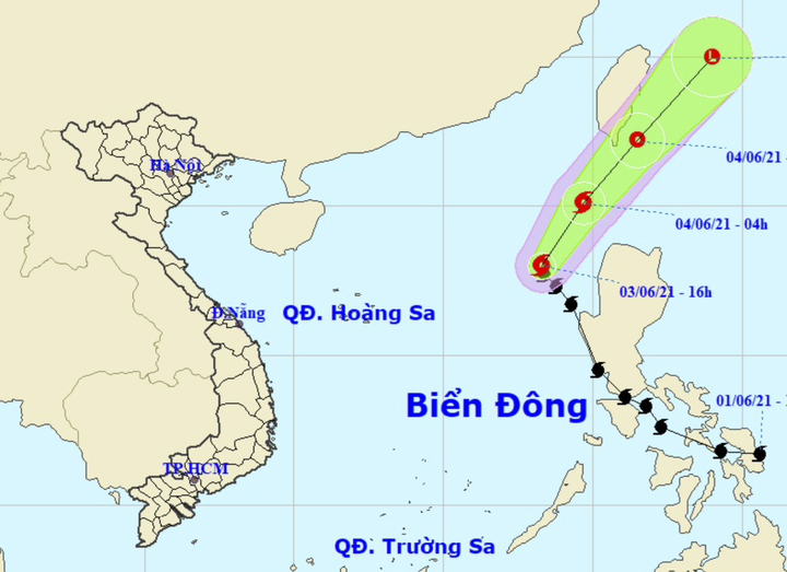 Bão Choi-Wan có xu hướng ra khỏi Biển Đông, Bắc Bộ mưa to đến rất to - 1