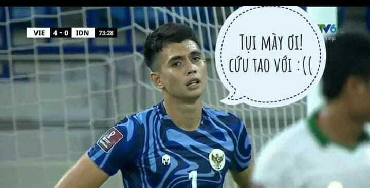 Cười xỉu với các ảnh chế thủ môn Indonesia: Độ phân giải thấp nhưng độ ‘mặn’ cao - 6