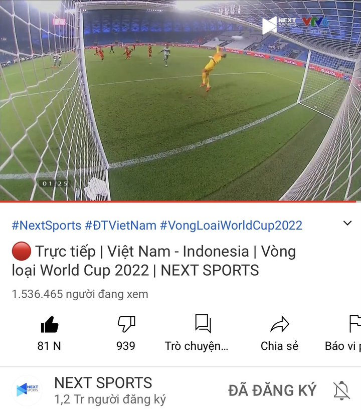 Trận đấu Việt Nam - Indonesia xác lập kỷ lục người xem trên Internet - 2