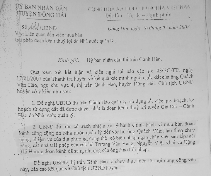 Hơn 10 năm chưa xử lý được nhiều nhà dân xây lấn chiếm đất công ở Bạc Liêu - 2