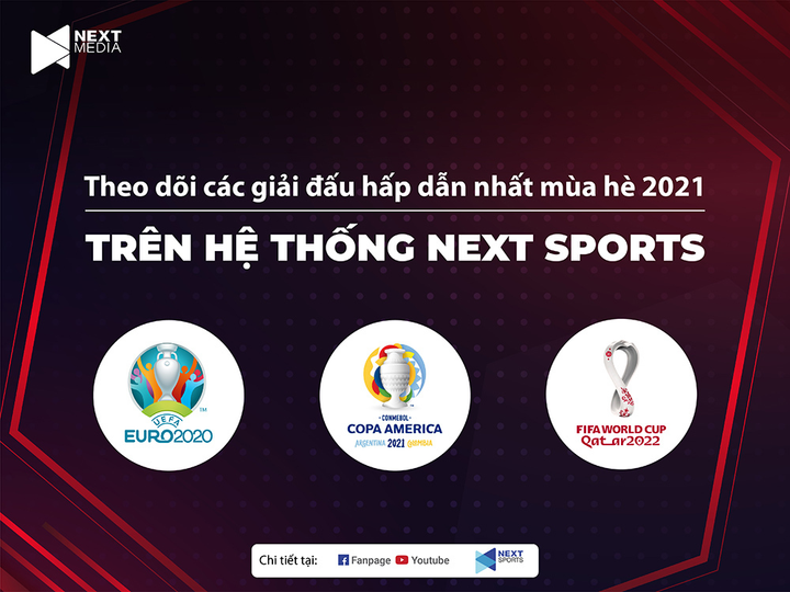 Next Media sở hữu trọn vẹn Copa America, Vòng loại World Cup và UEFA EURO - 1
