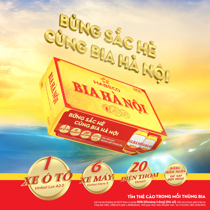 Tưng bừng chương trình khuyến mại lớn hè 2021: 'Bừng sắc hè cùng Bia Hà Nội' - 1