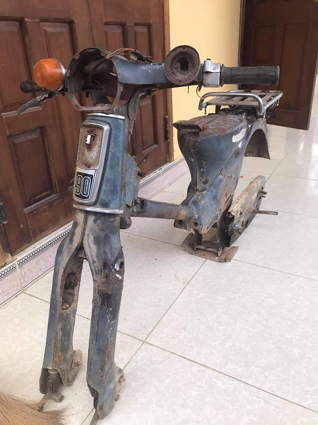 Honda Cub C65 tuyệt đẹp được “chế” từ khung sườn Cub 78 cũ - 2