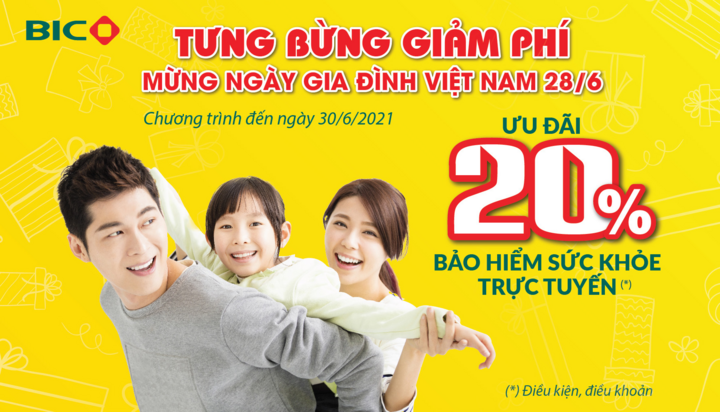 BIC giảm 20% phí bảo hiểm sức khỏe - 1