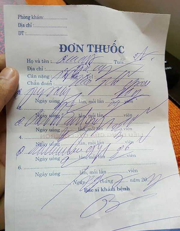 Bộ Y tế phê bình bác sĩ Bệnh viện Phụ sản Trung ương viết chữ 'gà bới' - 1