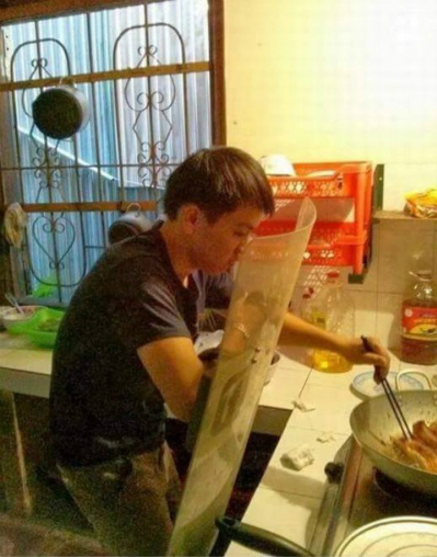 Giật mình trước các 'tuyệt chiêu phòng thủ' của đấng mày râu khi vào bếp - 8