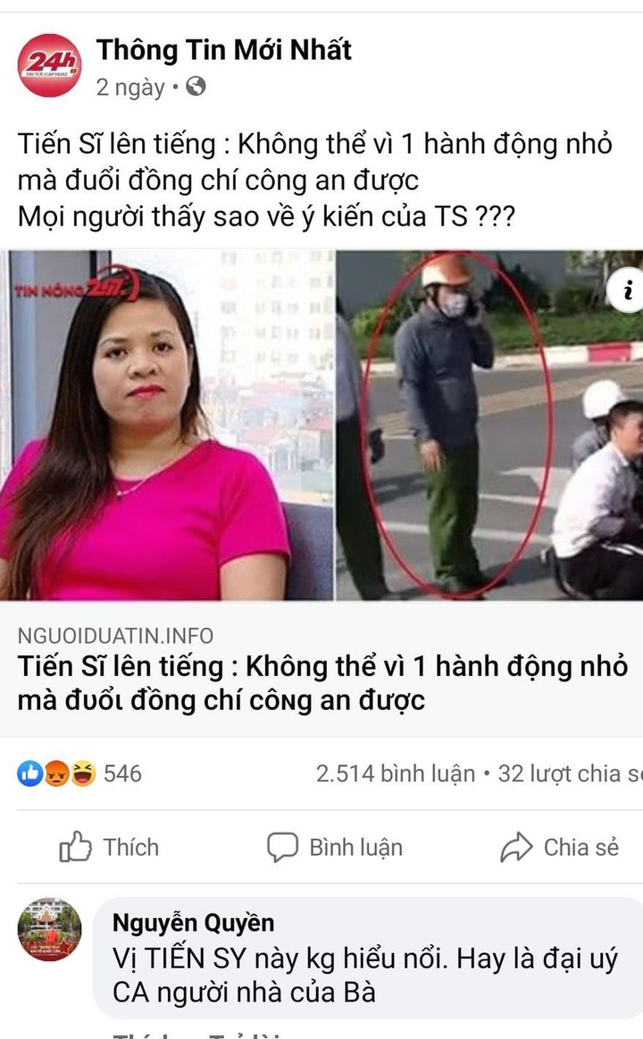 Liên tiếp bị giả mạo phát ngôn trên mạng, tiến sĩ giáo dục bức xúc báo công an - 1