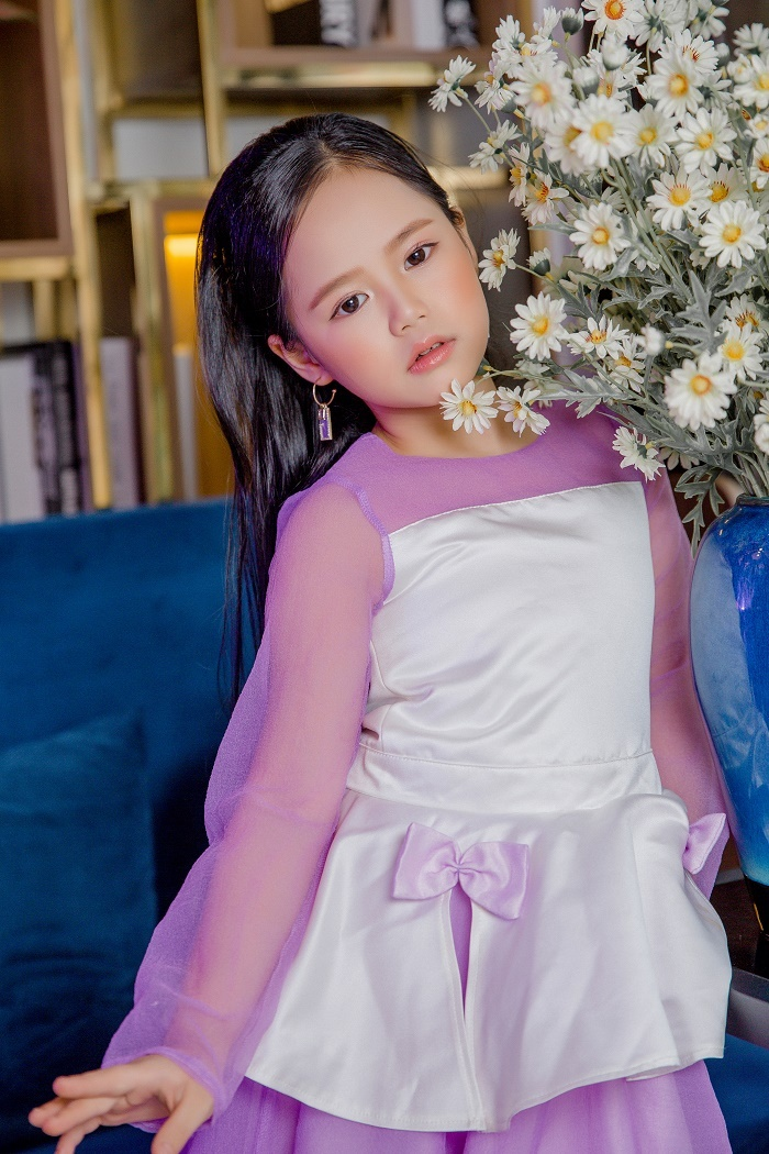 Á hậu nhí Hoàng Vân quyên 50 triệu đồng chống COVID-19 - 3