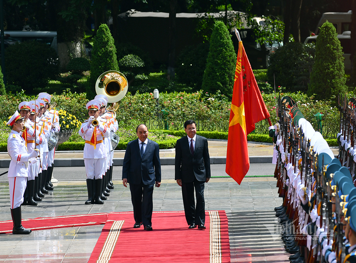 Chủ tịch nước chủ trì lễ đón Tổng Bí thư, Chủ tịch nước Lào - 5