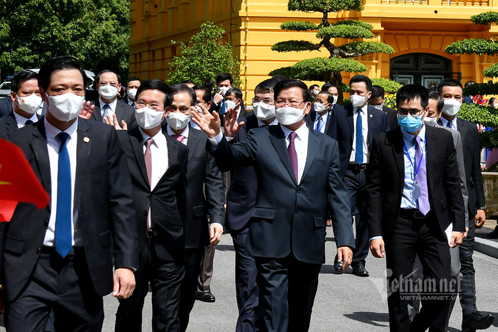 Chủ tịch nước chủ trì lễ đón Tổng Bí thư, Chủ tịch nước Lào - 2