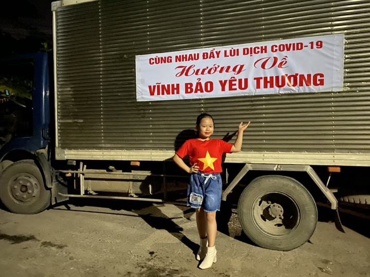 Á hậu nhí Hoàng Vân quyên 50 triệu đồng chống COVID-19 - 1