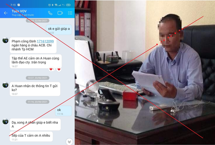 Một kẻ mạo danh lãnh đạo VOV phía Nam 'vòi' quà doanh nghiệp ở Tiền Giang - 1
