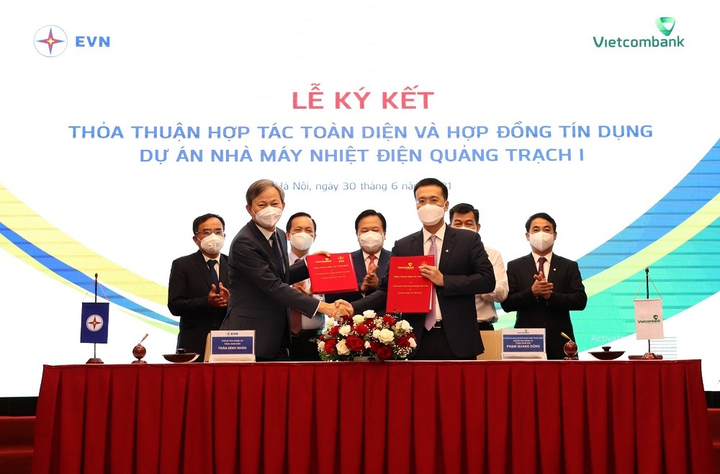EVN và Vietcombank ký hợp tác toàn diện và tài trợ cho Nhiệt điện Quảng Trạch 1 - 2